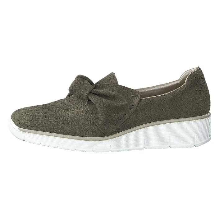 537q4-54 Vert, Female, Shoes, Flats, ballerina shoes, Green/Brown, UK 6