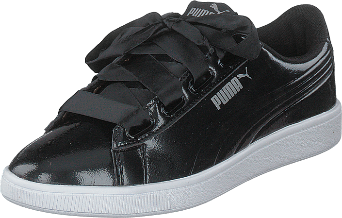 puma black ribbon shoes