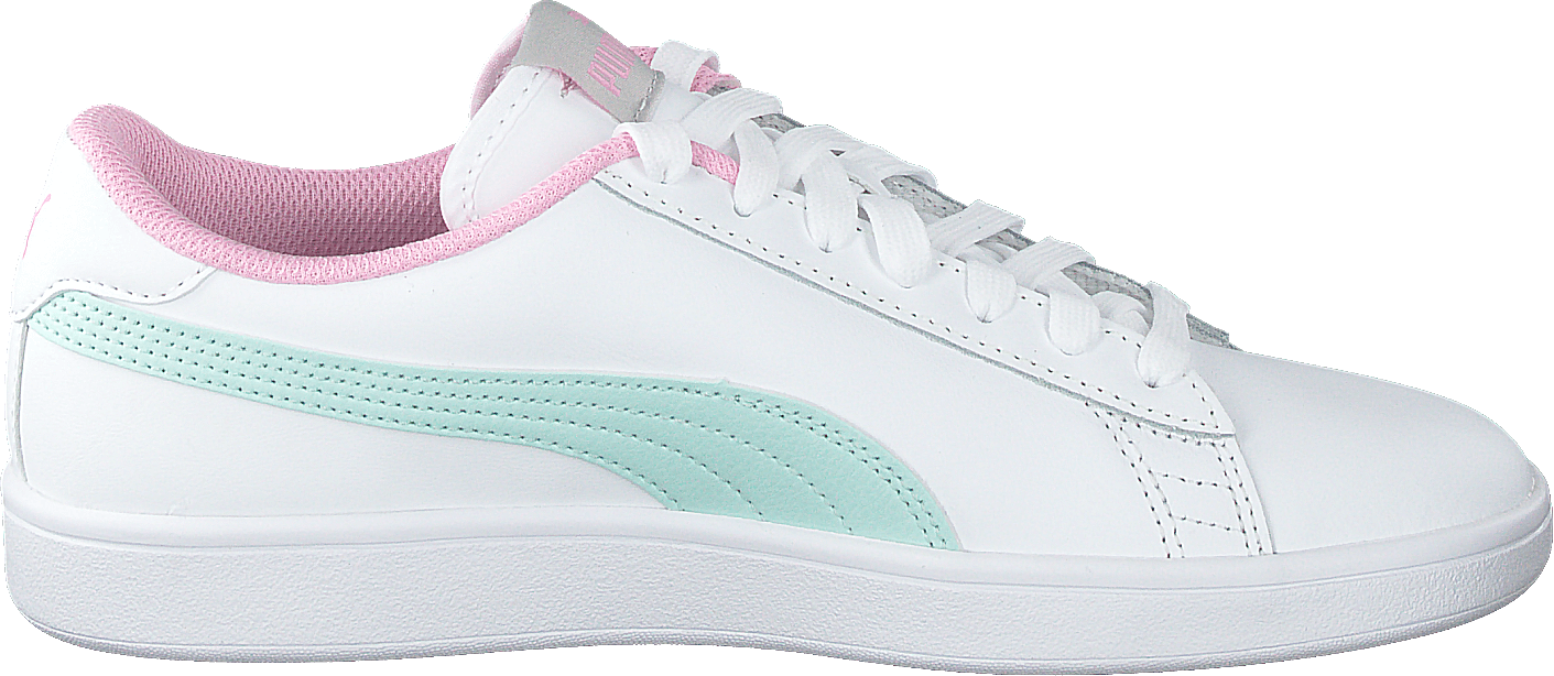Puma smash v2 l jr white fair aqua pale pink Clearance