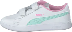 Puma - Puma Smash V2 L Ps Puma White-fair Aqua-pale Pink