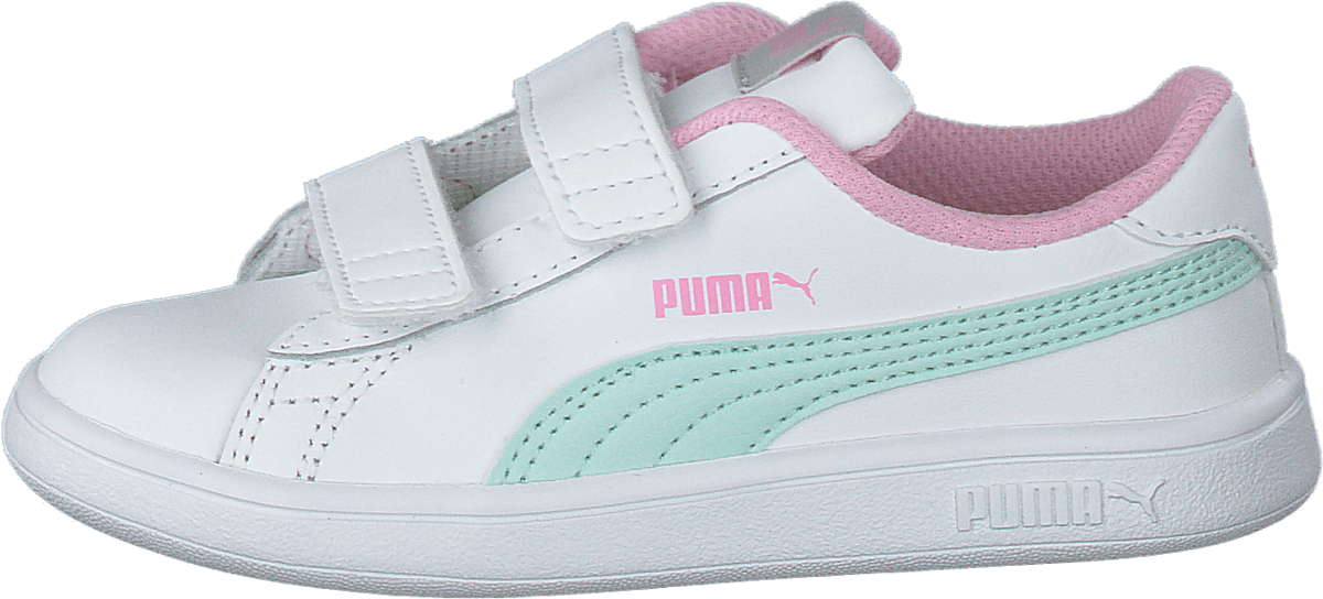 Puma Smash V2 L Inf Puma White-fair Aqua-pale Pink