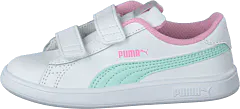 Puma - Puma Smash V2 L Inf Puma White-fair Aqua-pale Pink