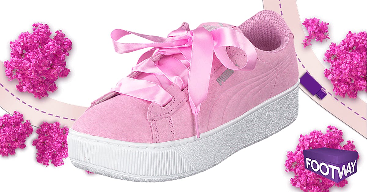 Puma Vikky Platform Ribbon Jr Pink - Bild 4