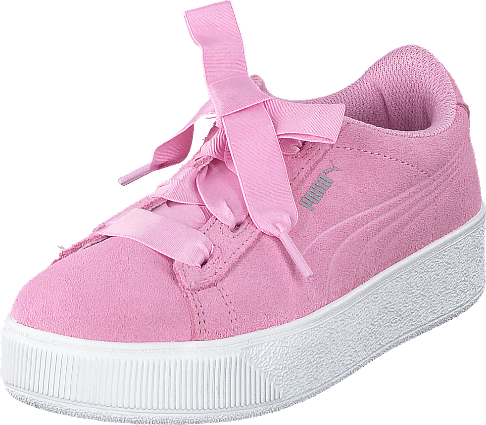 Pink pumas with 2024 ribbon