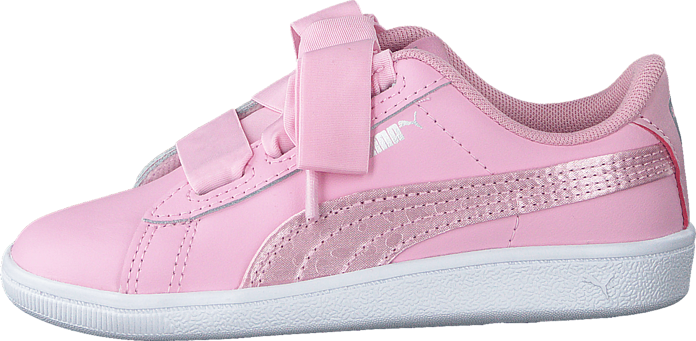 Puma Vikky Ribbon L Satin Inf Pale Pink-pale Pink, Unisex, Shoes, Trainers, Sneakers, Pink, UK K 8