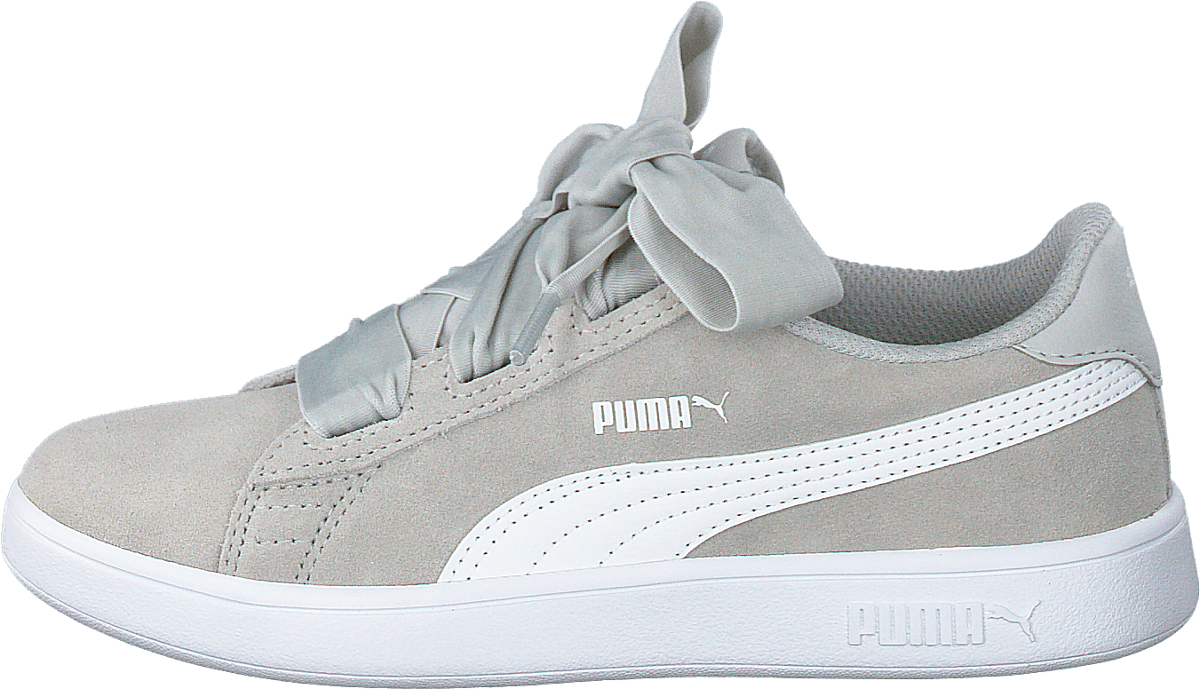 Puma Smash V2 Ribbon Ac Ps Gray Violet-puma White, Unisex, Skor, Sneakers, Sneakers, Vit, EU 33