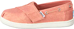 Toms - Coral Pink Shimmer Canvas Coral
