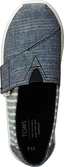 Toms - Black Cabana Stripe Grey