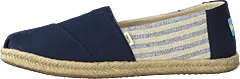 Toms - Navy Canvas Ivy League On Rope Navy