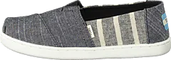 Toms - Black Cabana Stripe Grey