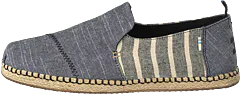 Toms - Black Rugged Chambray Grey