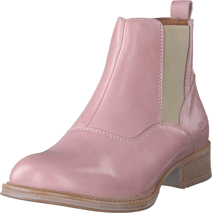 light pink chelsea boots