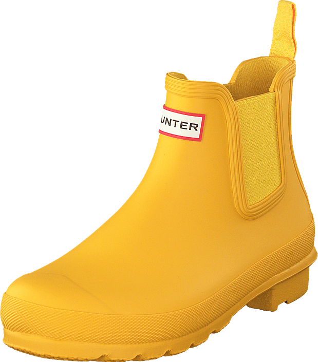 yellow chelsea hunter boots