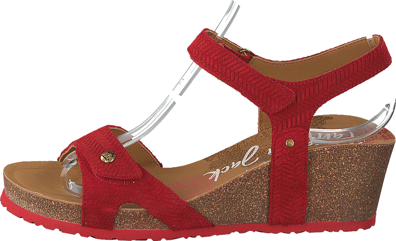 Julia Menorca Velour Rojo/red, Female, Topánky, Lodičky, podpätkom, Červená/Hnedá, EU 41