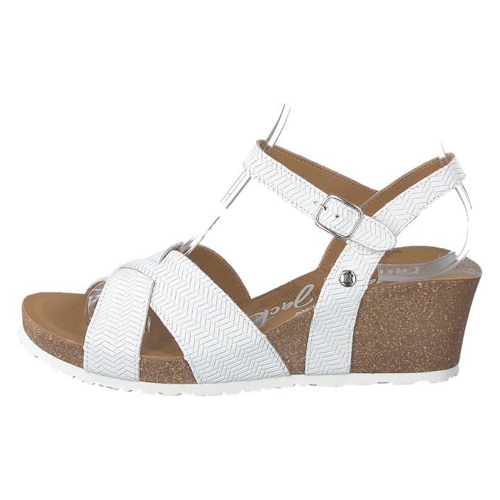 Vika Menorca Napa Blanco/white, Female, Shoes, Heels, heels, Brown, UK 8