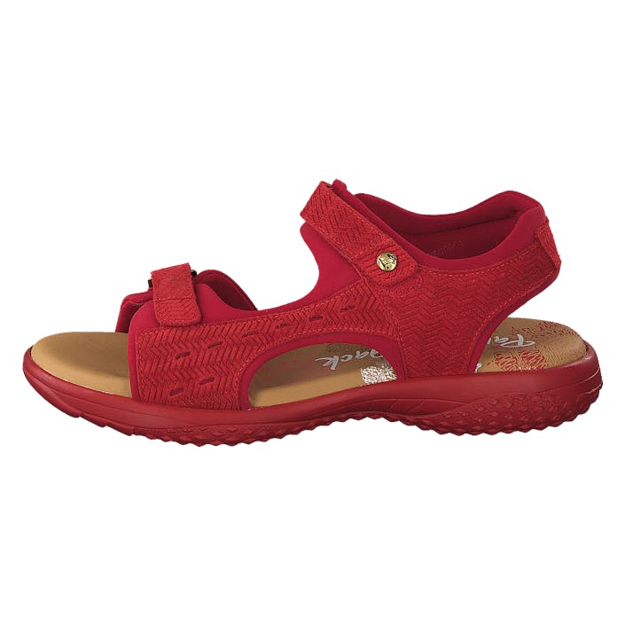 Nilo Menorca Velour Rojo/red, Female, Topánky, Sandále a Šľapky, sandále, Červená, EU 36