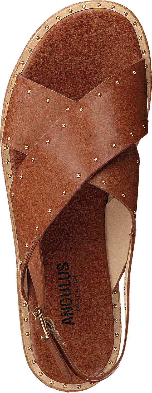 Sandal With Studs Tan