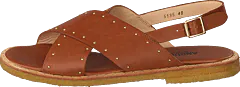 Angulus - Sandal With Studs Tan