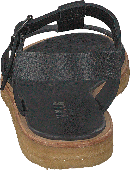 Sandal With Buckle And Plateau Black