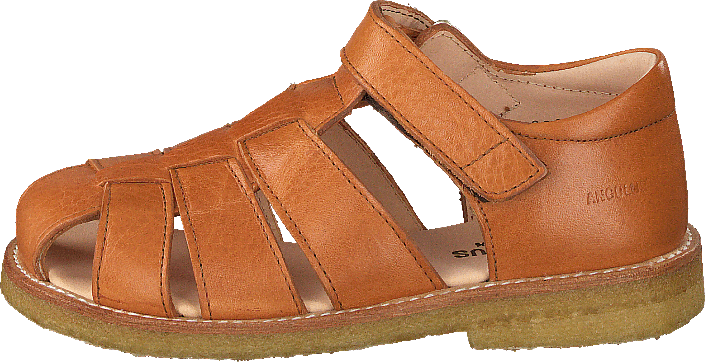Fisherman Sandal With Velcro Cognac, Unisex, Skor, Sandaler och Tofflor, sandaler, Orange, EU 24