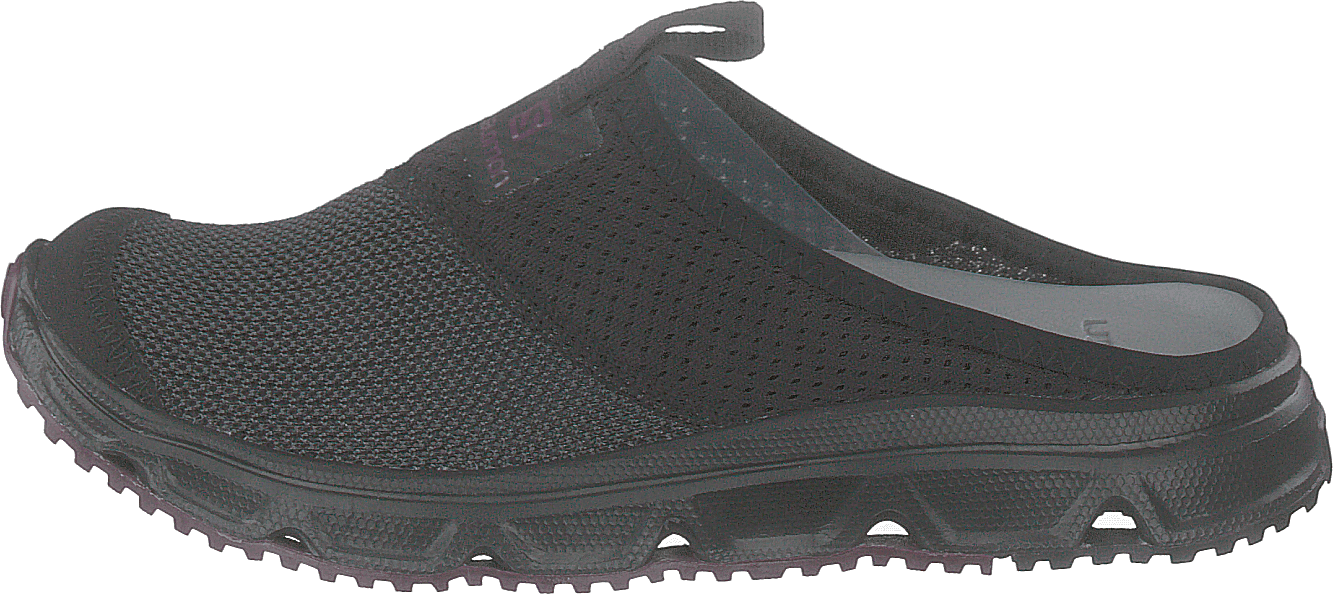 Rx Slide 4.0 W Black/black/potent Purple, Female, Schuhe, Flache schuhe, Sneakers, Schwarz, UK 8