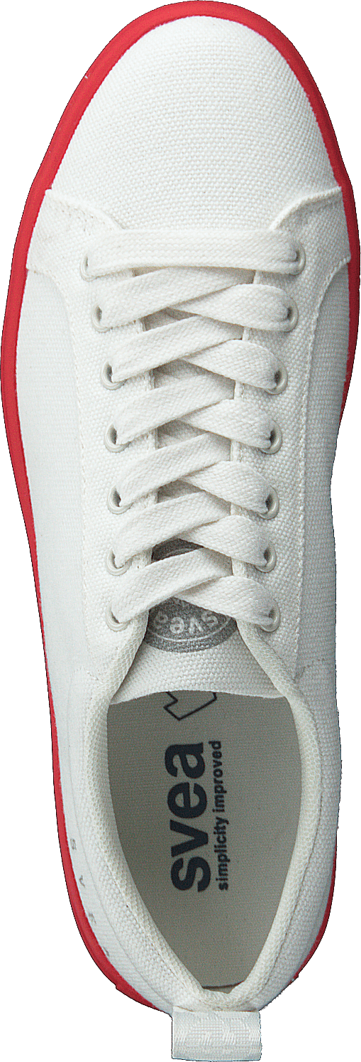 Arlo Three Antique White, Red Outsole