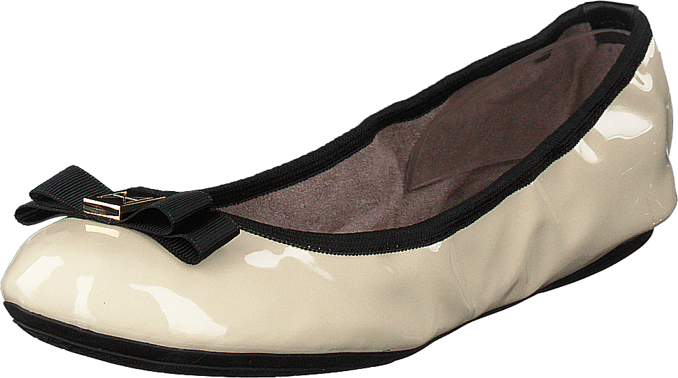 Shea Cream/black Patent