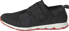 Hush Puppies - Cesky Strap Slip On Black Nubuck