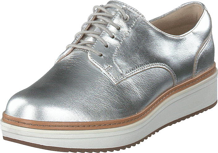 clarks silver shoes