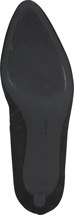 clarks calla rose black suede