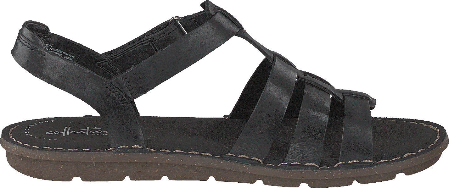 Clarks black jewel sandal top