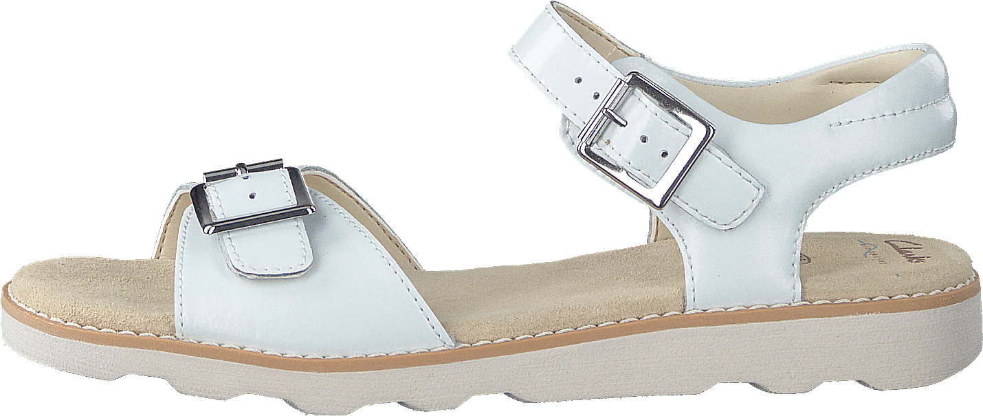 Crown Bloom K White Leather