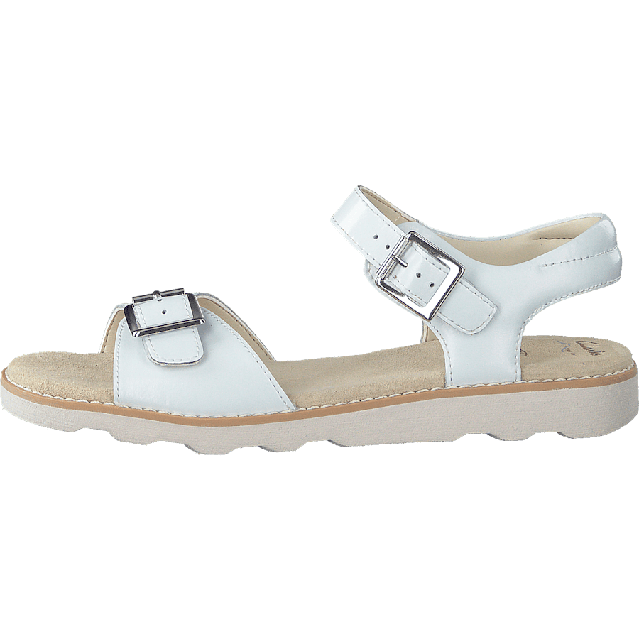 Crown Bloom K White Leather