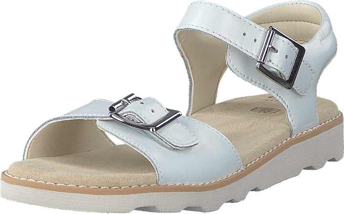 Clarks - Crown Bloom K White Leather