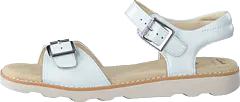 Clarks - Crown Bloom K White Leather