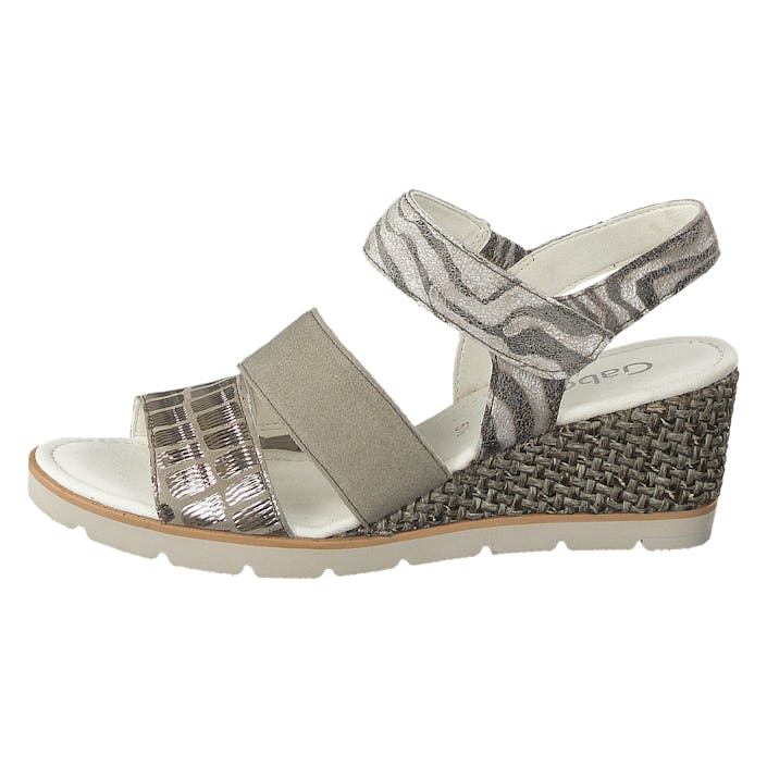25.752-38 Schliff, Female, Shoes, Sandals and Slippers, sandals, Grey/Brown/Beige, UK 6