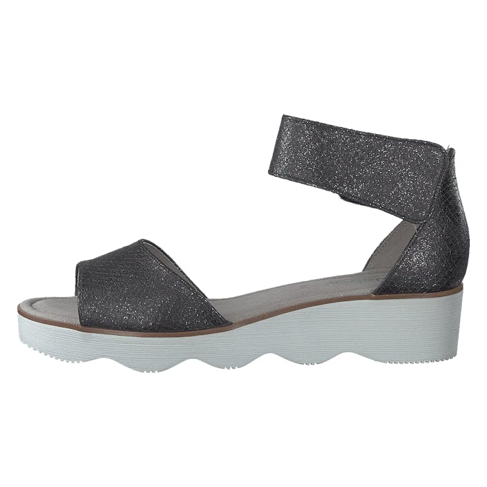 21.610-67 Black, Female, Shoes, Heels, sandals, Grey, UK 8