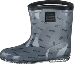 Petit by Sofie Schnoor - Rubber Boot Baby Nyc All Over Print - Blue