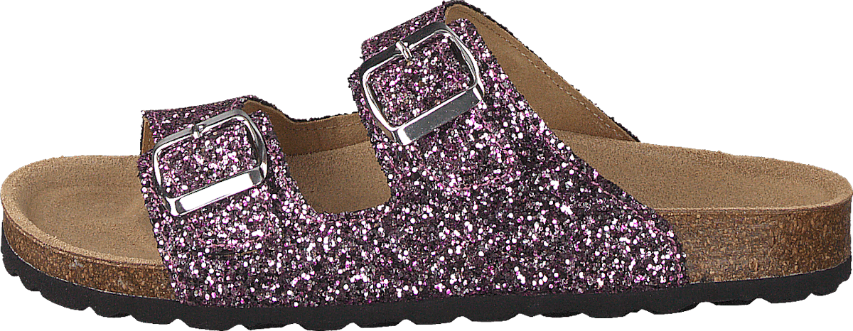Sandal Glitter, 2 Straps Purple