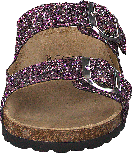 Sandal Glitter, 2 Straps Purple