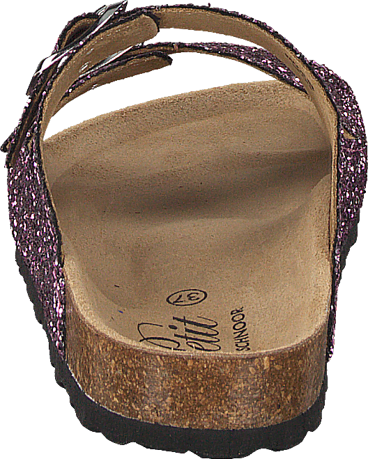 Sandal Glitter, 2 Straps Purple