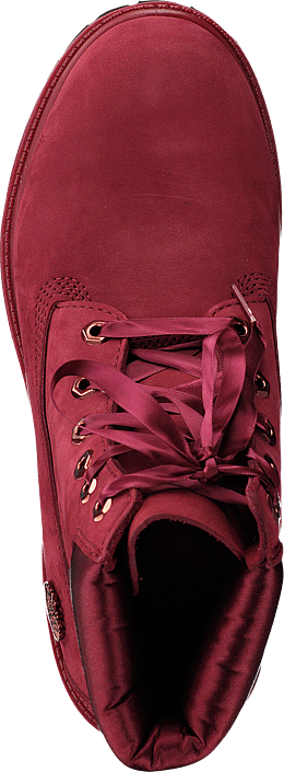 Timberland - 6in Premium Wp Boot L/satin Pomegranate Waterbuck
