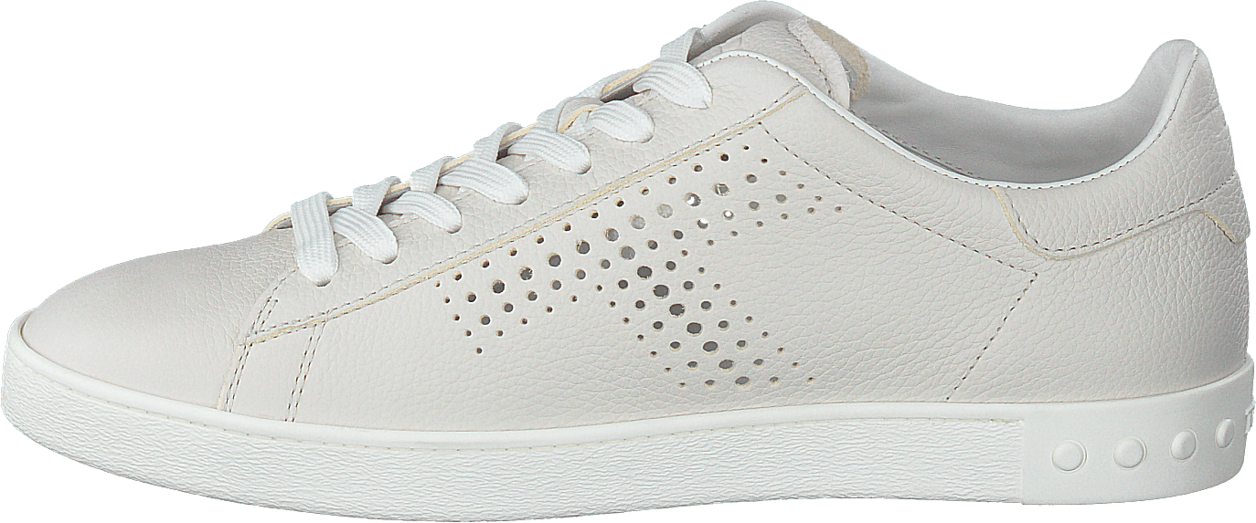 Leather Sneakers Bianco Calce, Female, Skor, Sneakers, Sneakers, Grå, EU 37