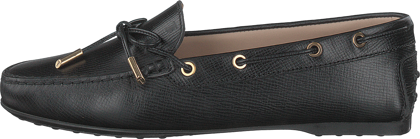 Gommino Moccasins Leather Nero