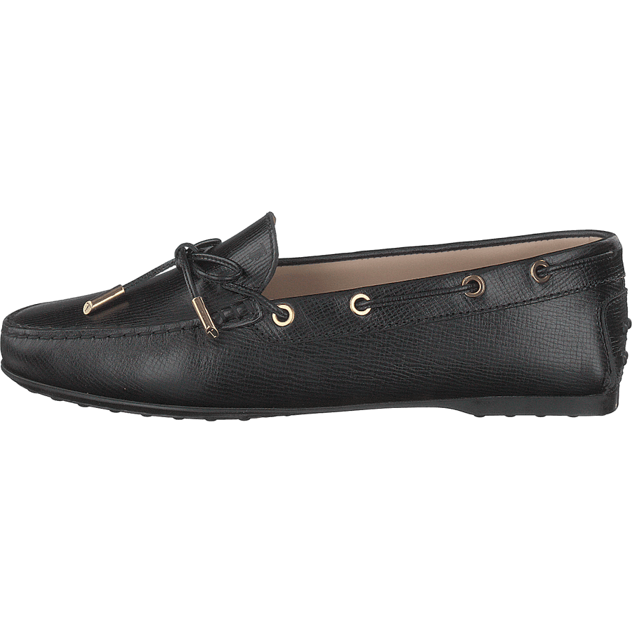 Gommino Moccasins Leather Nero
