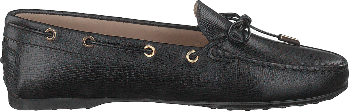 Gommino Moccasins Leather Nero