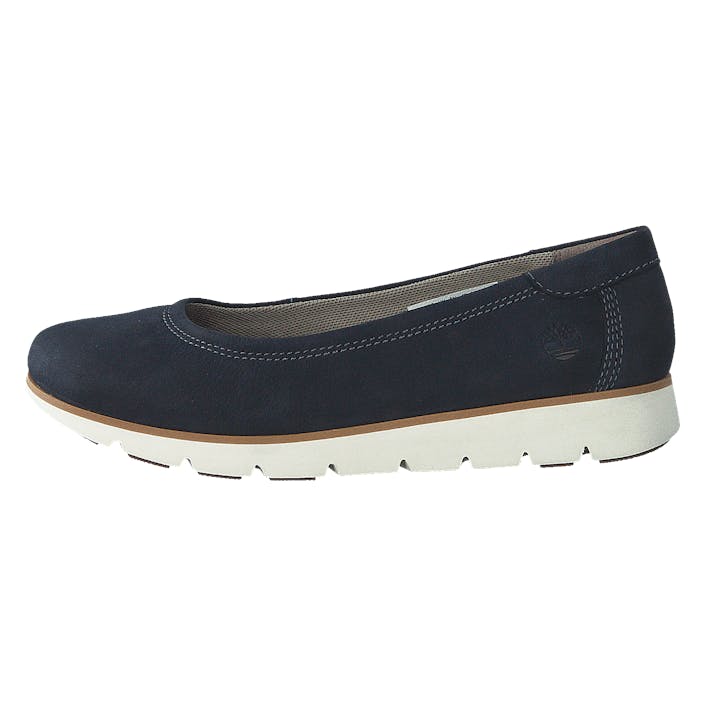 Florence Air Ballerina Dark Blue Nubuck, Female, Sapatos, Sapatos baixos, sapatos de bailarina, Azul, EU 38,5
