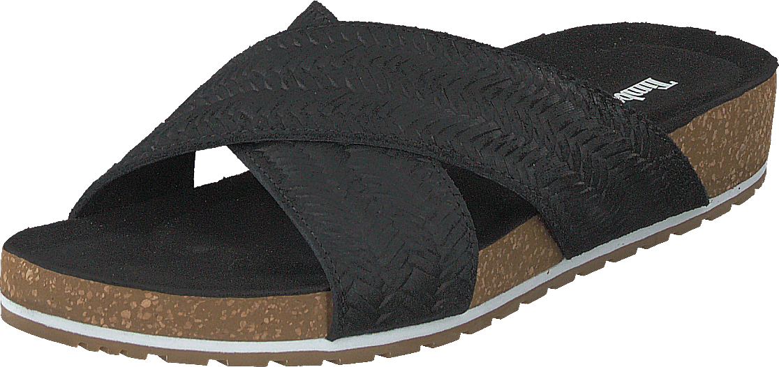 Malibu Waves Cross Slide Black Embossed Suede - Bild 3
