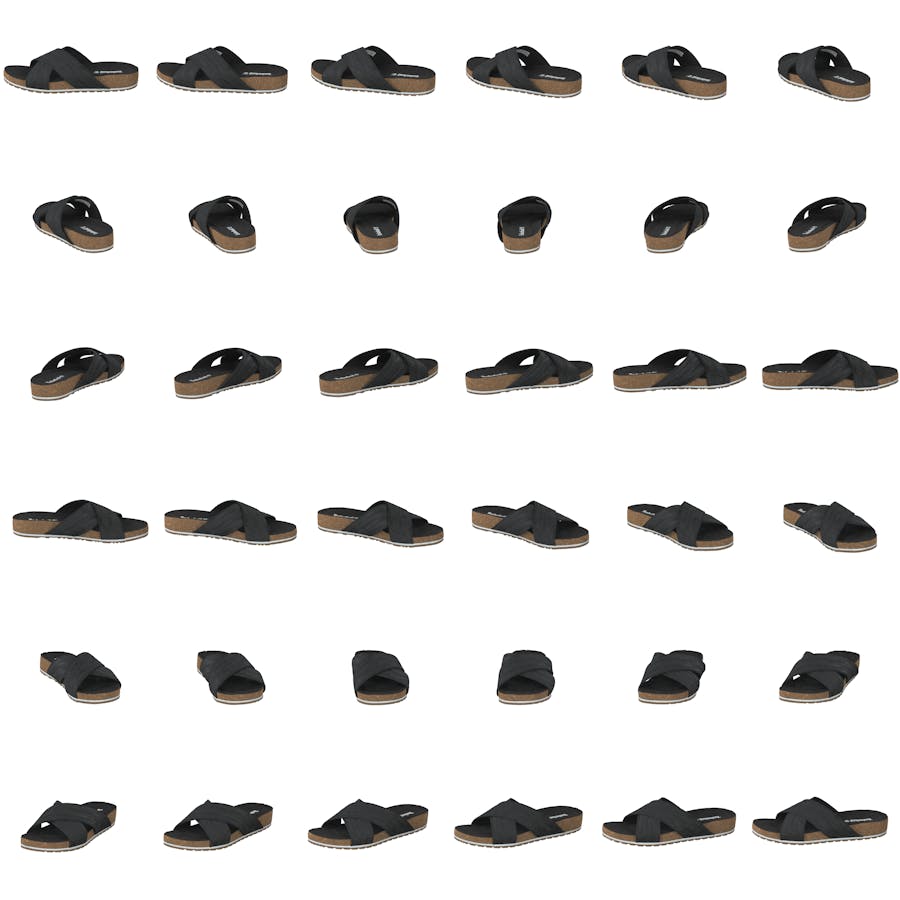 Malibu Waves Cross Slide Black Embossed Suede - Bild 8