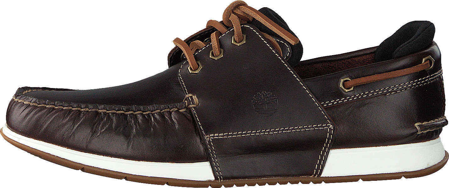 Heger’s Bay 3 Eye Boat Medium Brown Full Grain